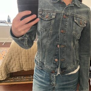 GAP Fitted Blue Denim Jacket
